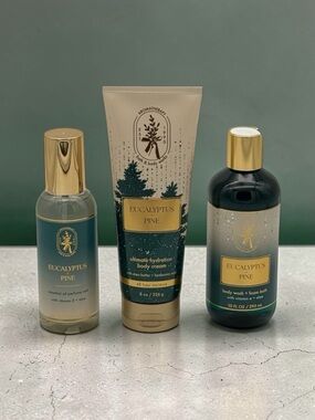 Bath & Body Works Eucalyptus Pine Body Care Gift Set NWT